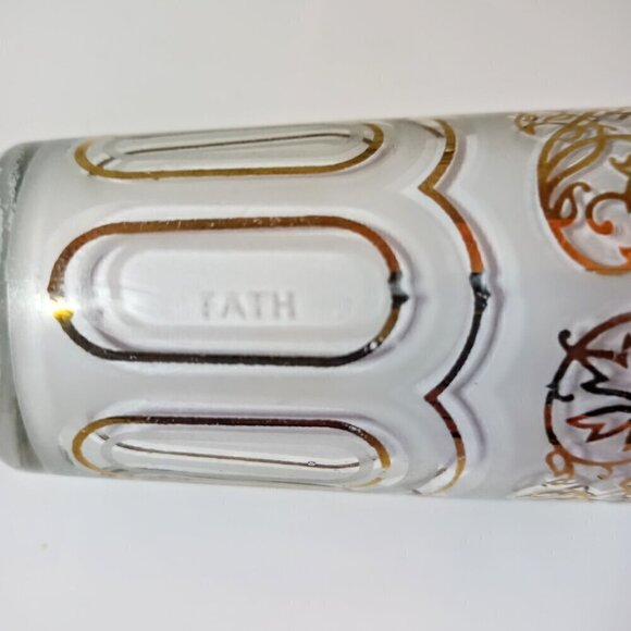 Vtg Fath Moroccan tea glasses white and gold - Picture 4 of 6